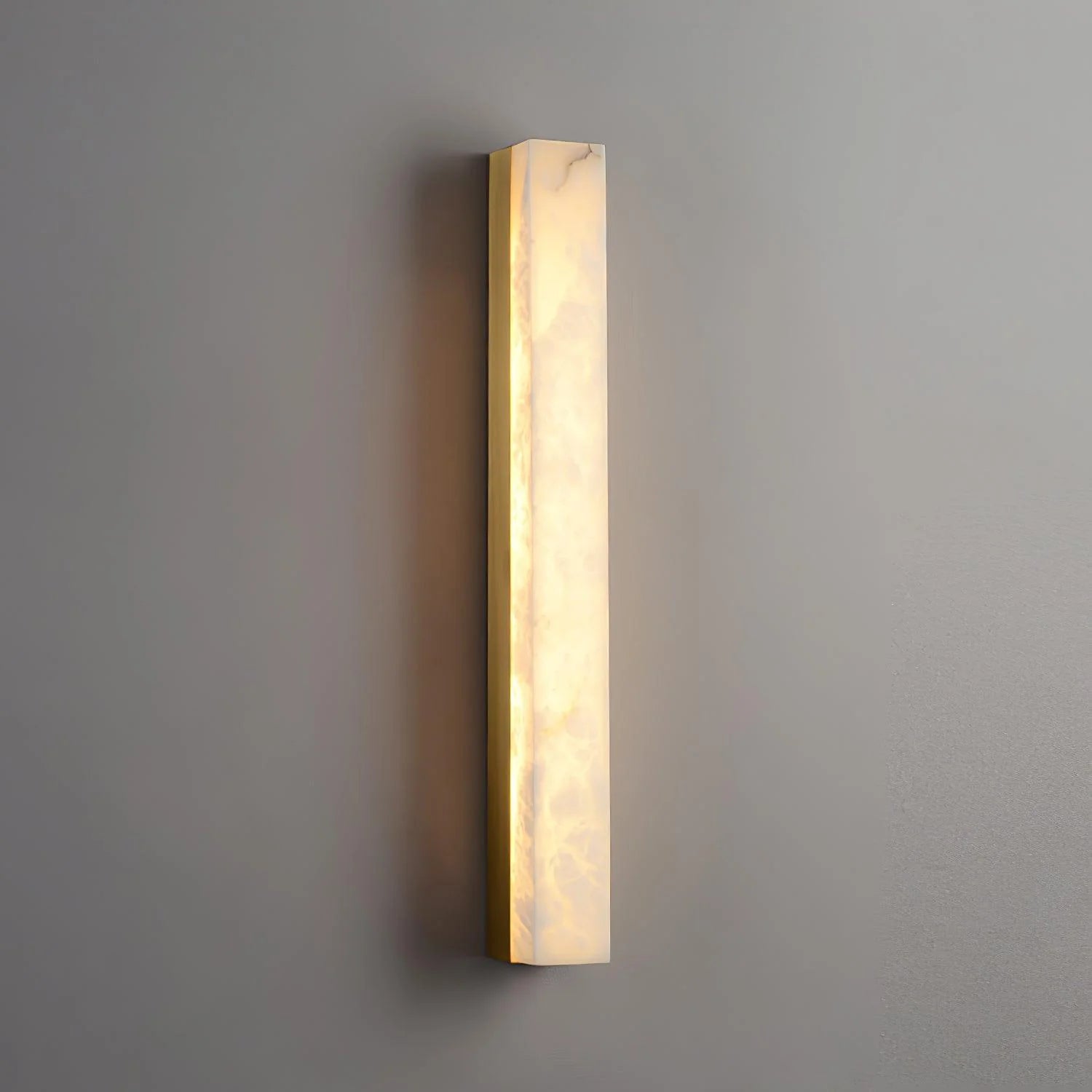 Lennar Visual_Alabaster Emerson Brass Wall Lamp