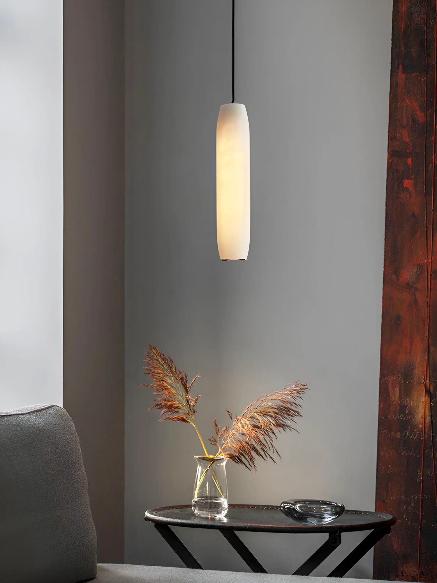 Lennar Visual_Alabaster Flute Luxury Pendant Light