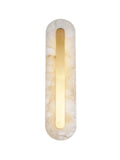 Lennar Visual_Alabaster Gold Oval Wall Light