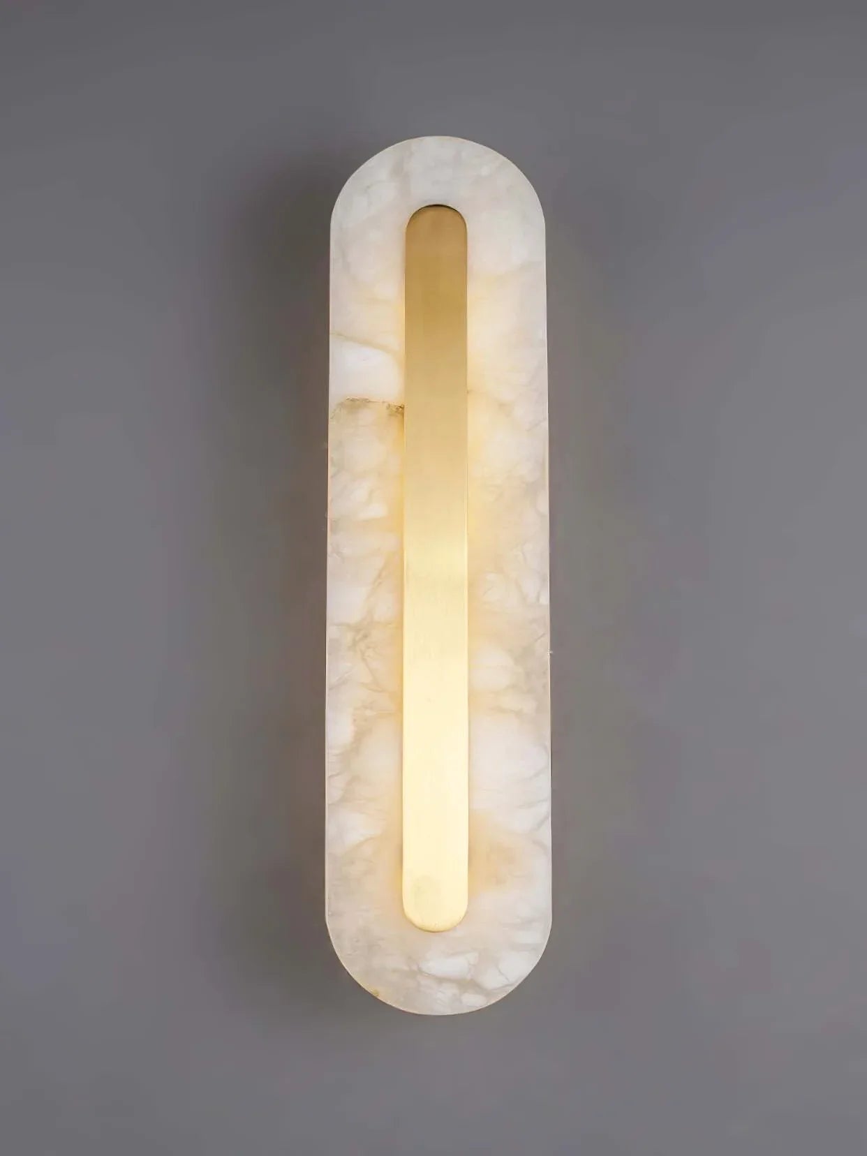 Lennar Visual_Alabaster Gold Oval Wall Light