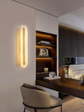 Lennar Visual_Alabaster Gold Oval Wall Light