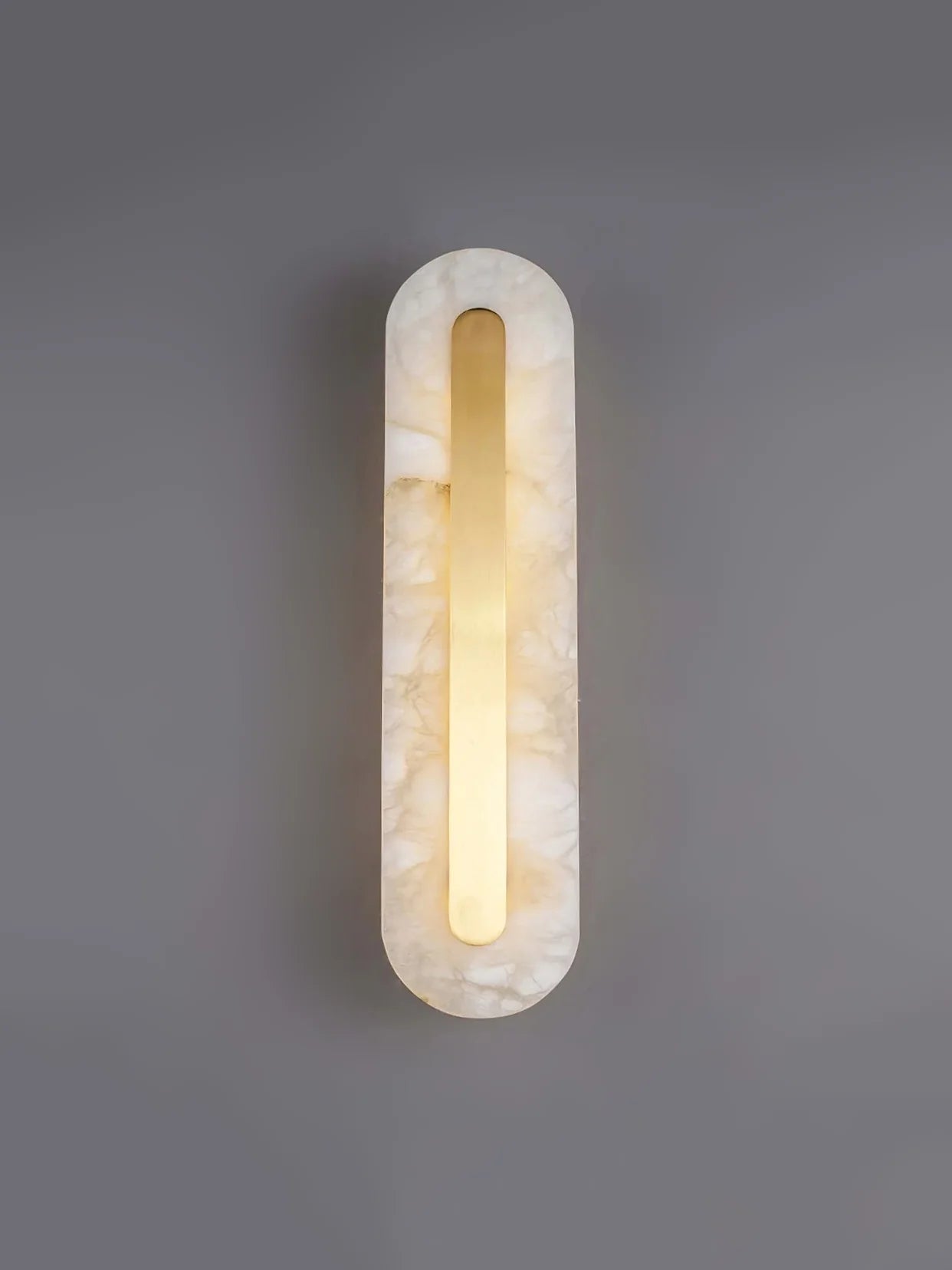 Lennar Visual_Alabaster Gold Oval Wall Light