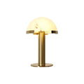 Lennar Visual_Alabaster Hemispherical Elegance Table Lamp