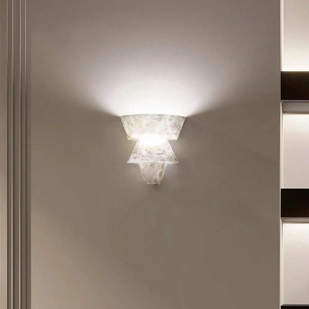 Lennar Visual_Alabaster Laboratory Cone Wall Light