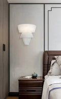 Lennar Visual_Alabaster Laboratory Cone Wall Light