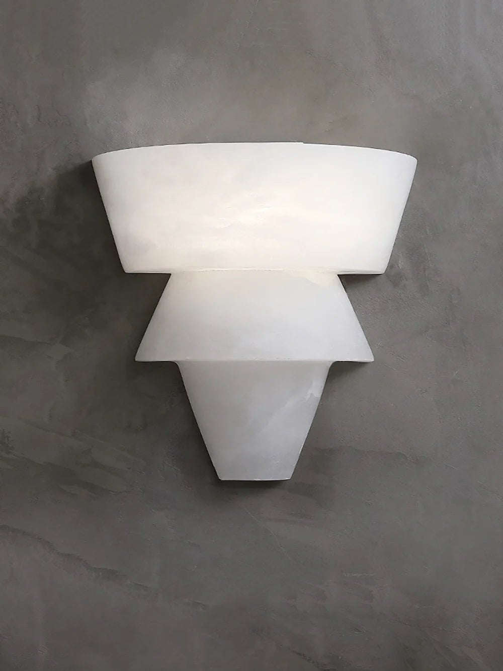 Lennar Visual_Alabaster Laboratory Cone Wall Light