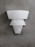 Lennar Visual_Alabaster Laboratory Cone Wall Light