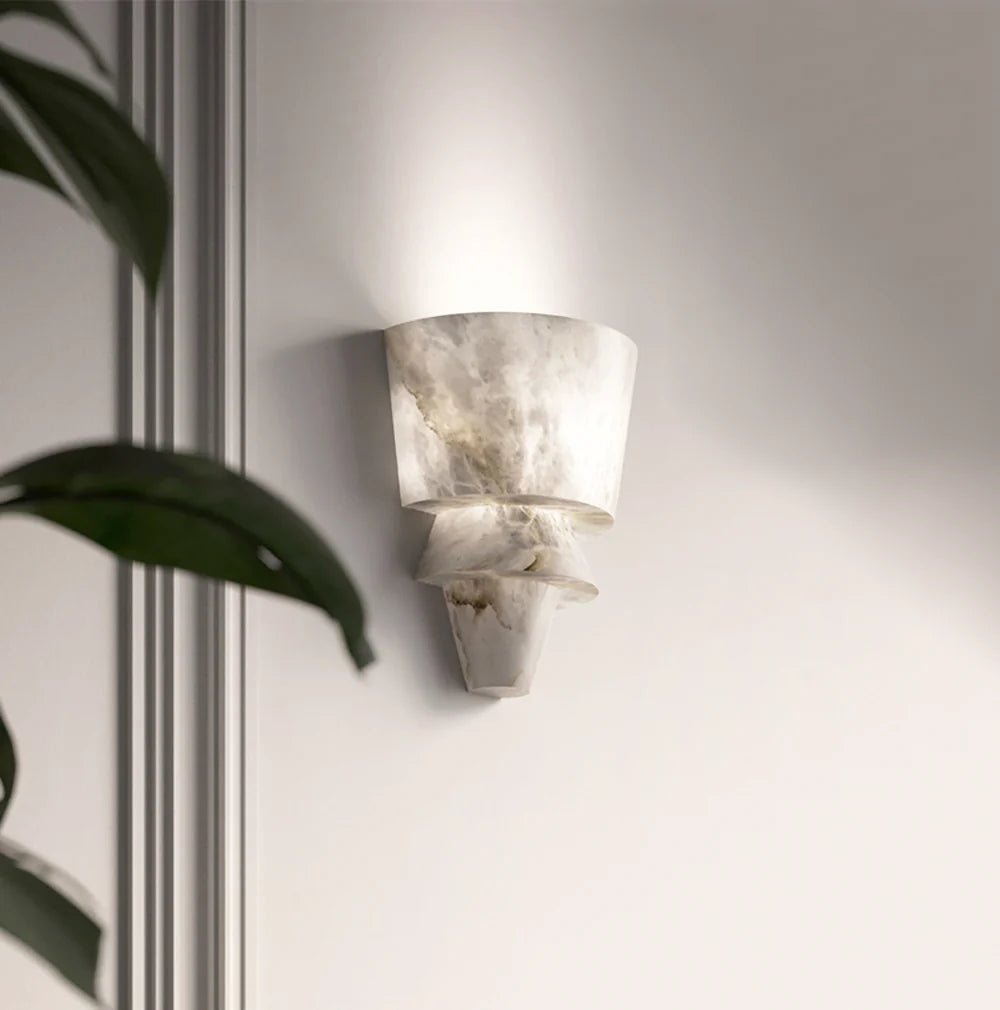 Lennar Visual_Alabaster Laboratory Cone Wall Light