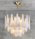 Lennar Visual_Alabaster Leon Drop Shape Chandelier