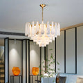 Lennar Visual_Alabaster Leon Drop Shape Chandelier