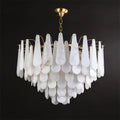 Lennar Visual_Alabaster Leon Drop Shape Chandelier