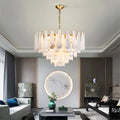 Lennar Visual_Alabaster Leon Drop Shape Chandelier