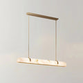 Lennar Visual_Alabaster Linear Brass Chandelier