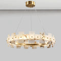 Lennar Visual_Alabaster Luxury Halo Chandelier