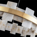 Lennar Visual_Alabaster Luxury Halo Chandelier