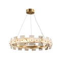 Lennar Visual_Alabaster Luxury Halo Chandelier