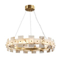 Lennar Visual_Alabaster Luxury Halo Chandelier