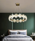 Lennar Visual_Alabaster Luxury Halo Chandelier