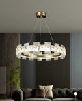 Lennar Visual_Alabaster Luxury Halo Chandelier