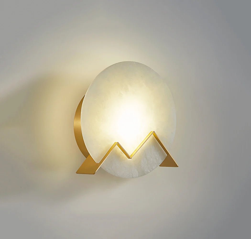 Lennar Visual_Alabaster M Letter Wall Lamp