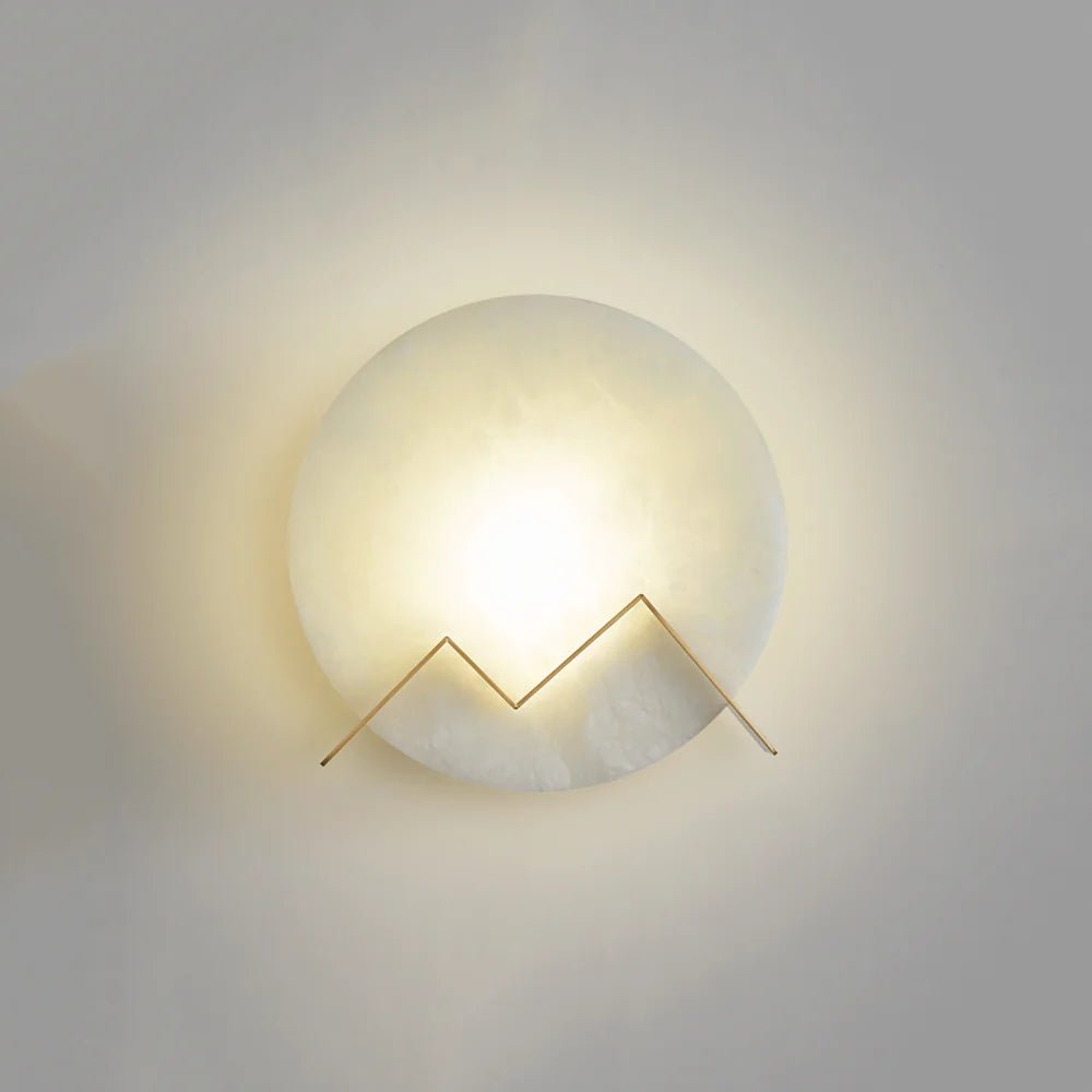 Lennar Visual_Alabaster M Letter Wall Lamp