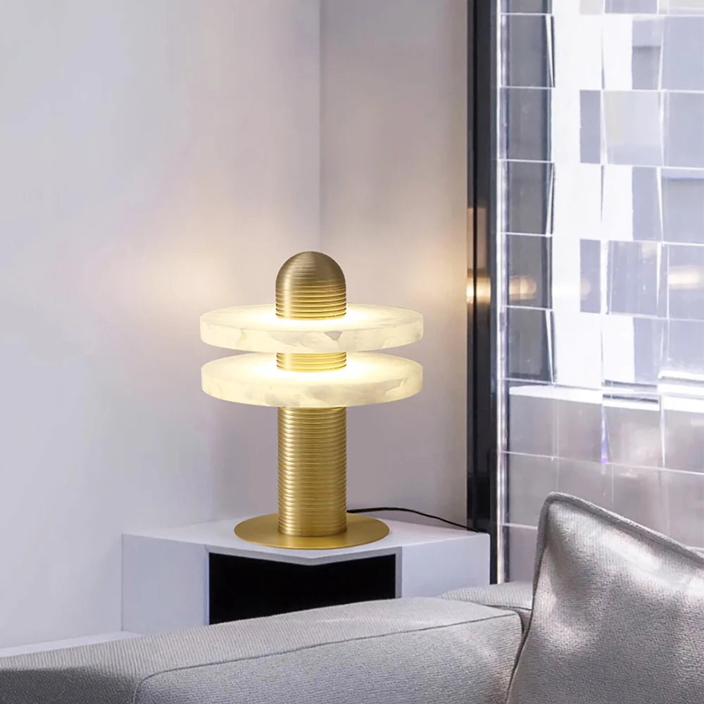 Lennar Visual_Alabaster Median Table Lamp