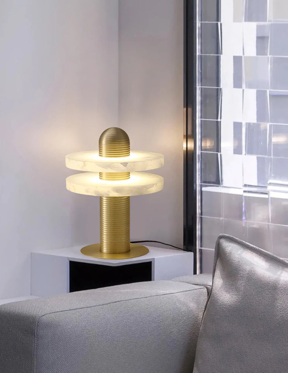 Lennar Visual_Alabaster Median Table Lamp