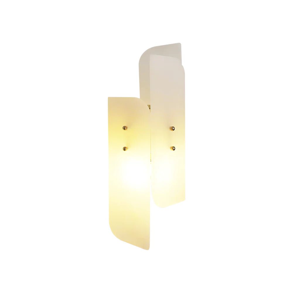 Lennar Visual_Alabaster Megalith Brass Wall Light