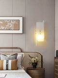 Lennar Visual_Alabaster Megalith Brass Wall Light