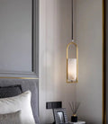 Lennar Visual_Alabaster Melange Small Pendant Light