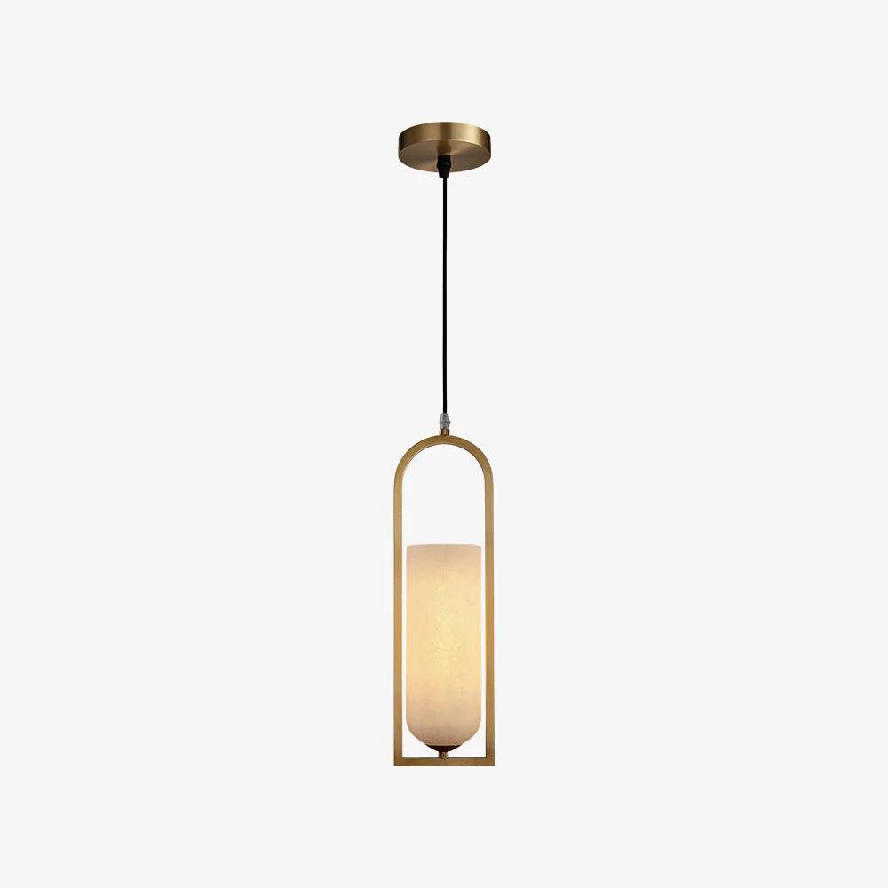 Lennar Visual_Alabaster Melange Small Pendant Light