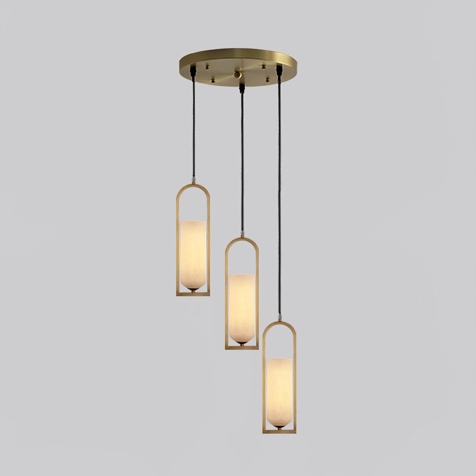 Lennar Visual_Alabaster Melange Small Pendant Light