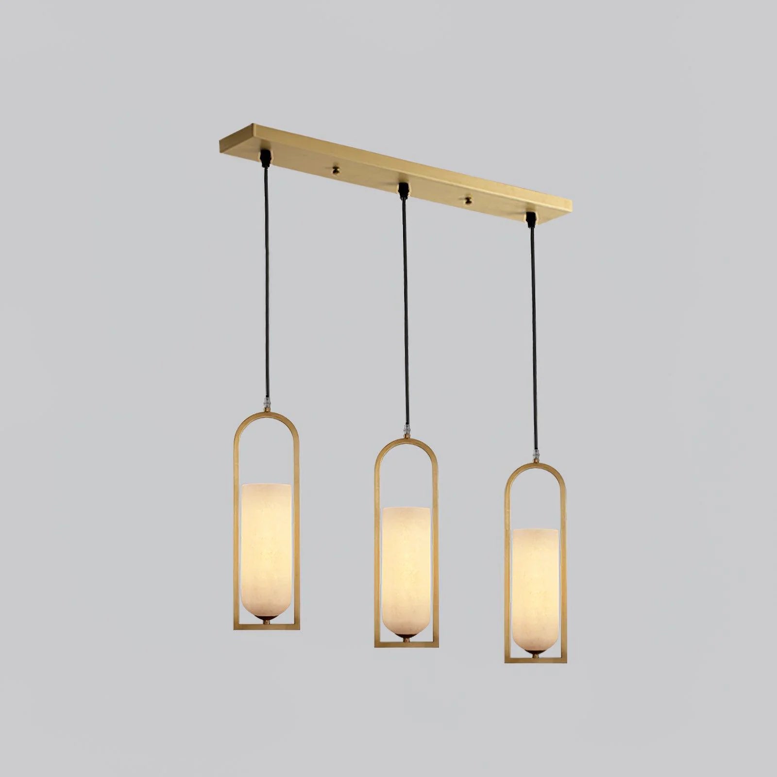 Lennar Visual_Alabaster Melange Small Pendant Light