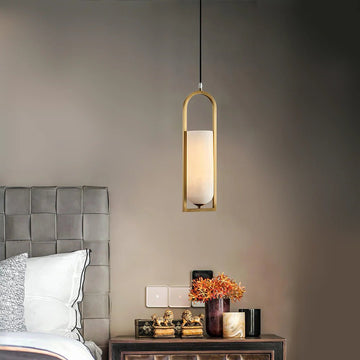 Lennar Visual_Alabaster Melange Small Pendant Light