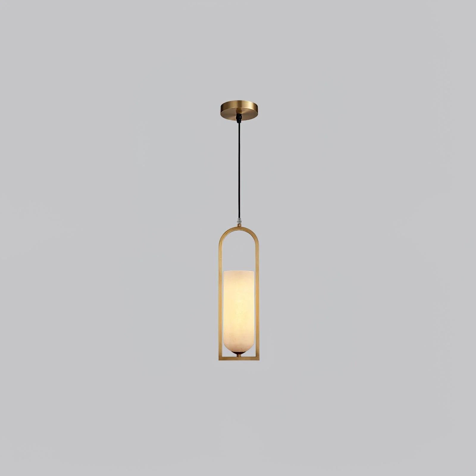 Lennar Visual_Alabaster Melange Small Pendant Light