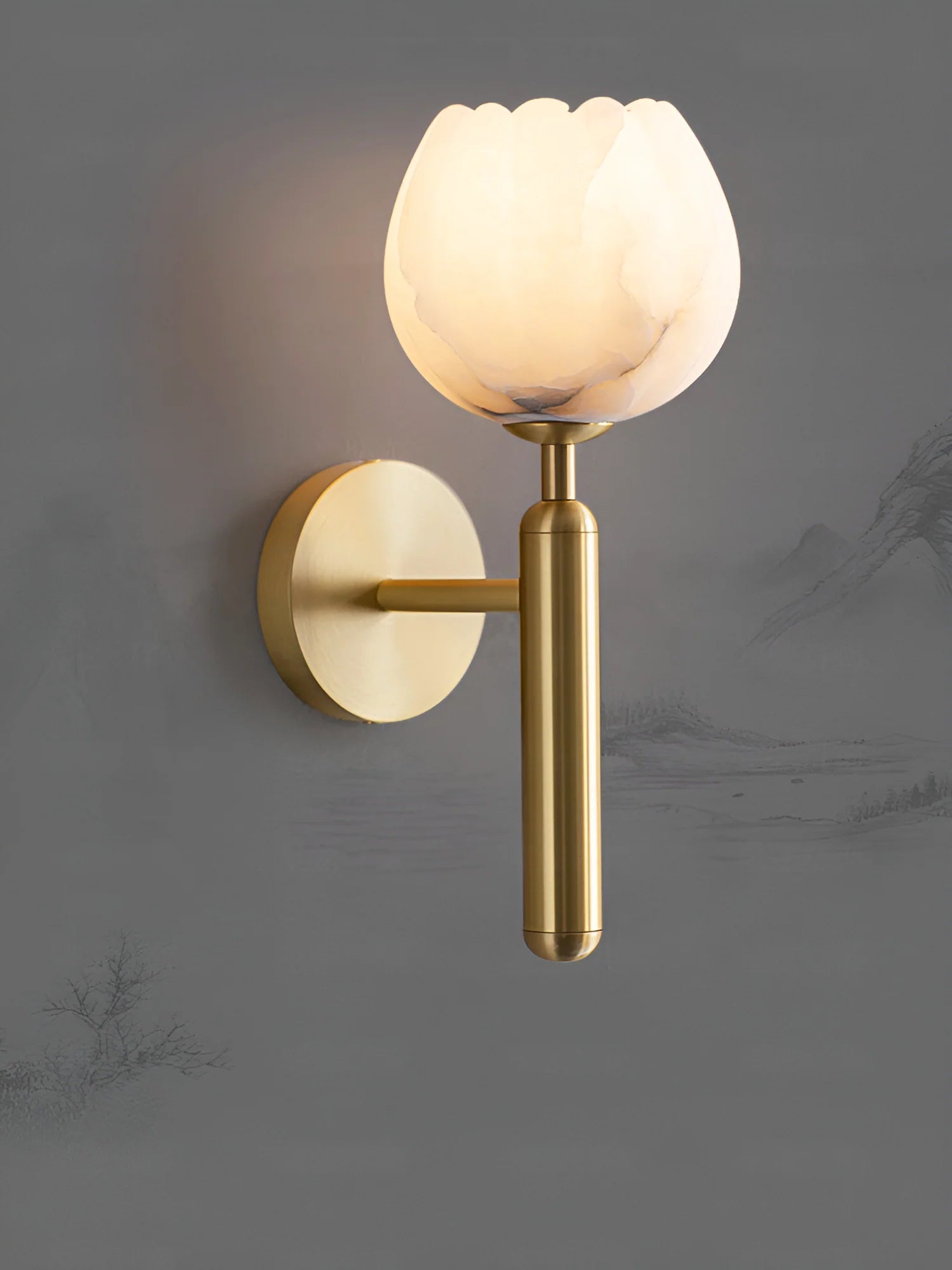 Lennar Visual_Alabaster Mian Wall Lamp