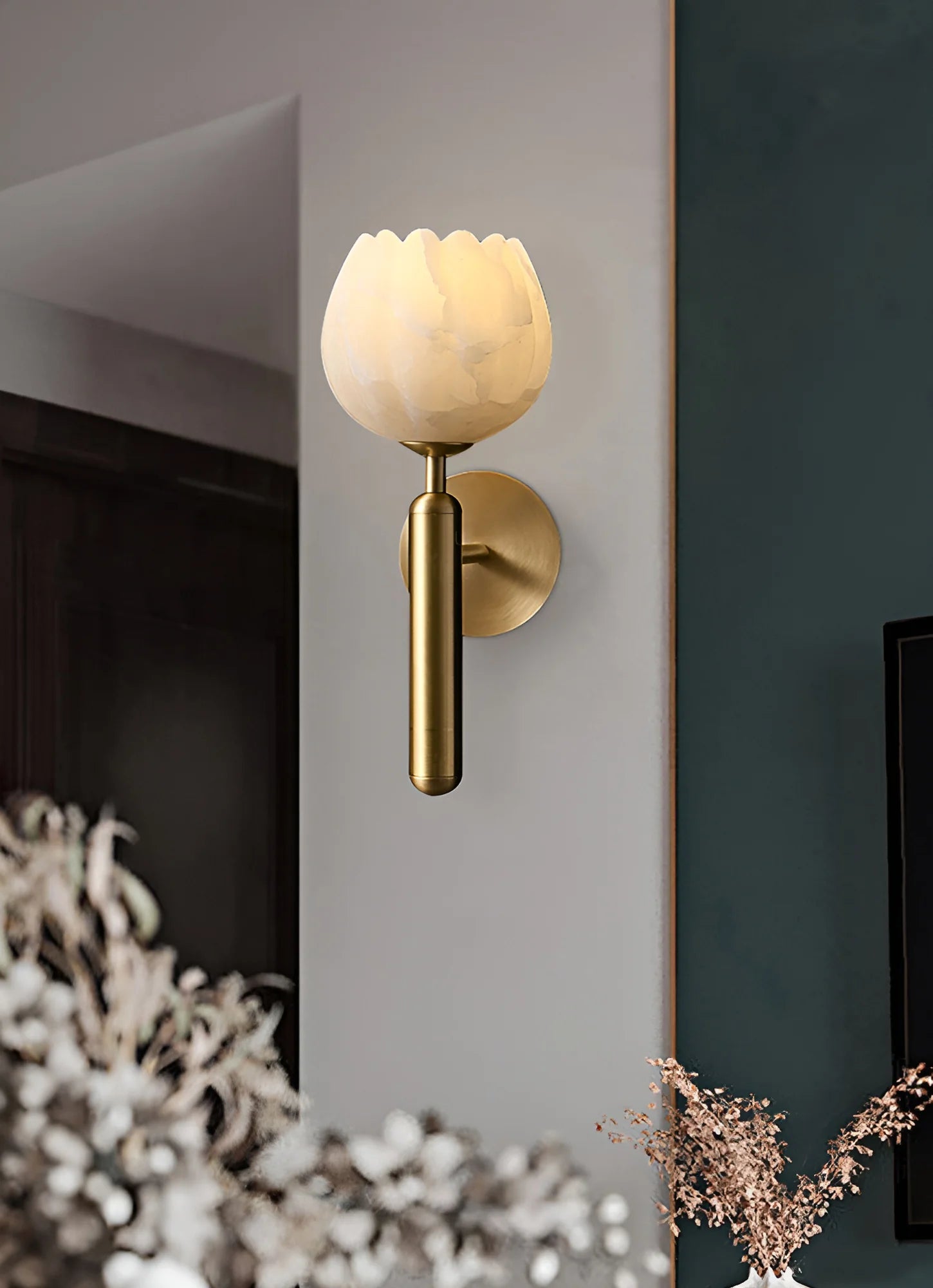 Lennar Visual_Alabaster Mian Wall Lamp