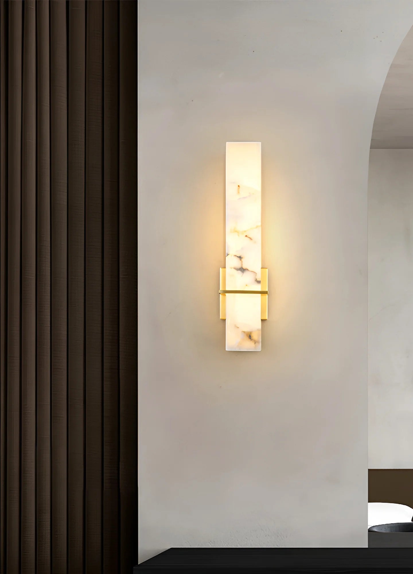 Lennar Visual_Alabaster Milan Wall Sconce