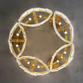 Lennar Visual_Alabaster Modern Brass Ceiling Lamp