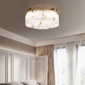 Lennar Visual_Alabaster Modern Brass Ceiling Lamp