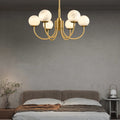 Lennar Visual_Alabaster Modern Brass Chandelier