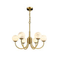 Lennar Visual_Alabaster Modern Brass Chandelier