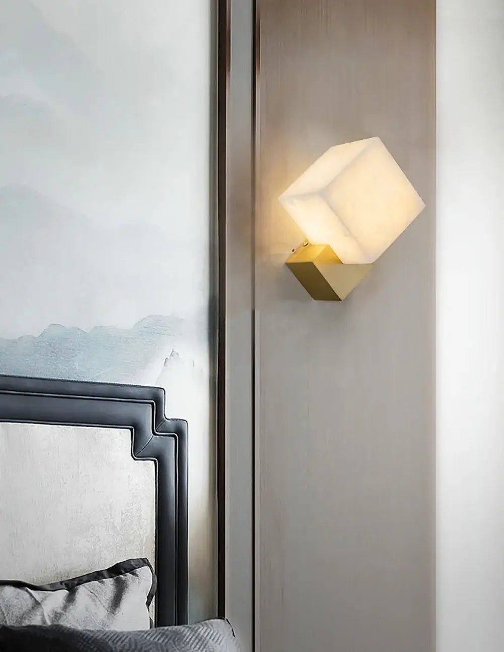 Lennar Visual_Alabaster Modern Gatsby Wall Sconce