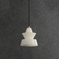 Lennar Visual_Alabaster Modern Hat Shape Pendant Light