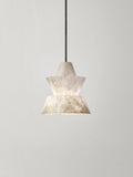 Lennar Visual_Alabaster Modern Hat Shape Pendant Light