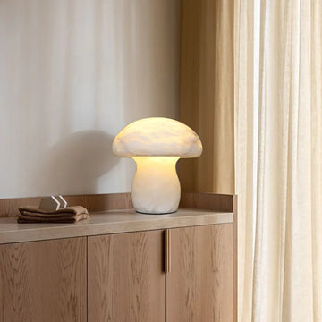 Lennar Visual_Alabaster Modern Mushroom Table Lamp