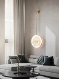 Lennar Visual_Alabaster Modern Round Strip Wall Lamp