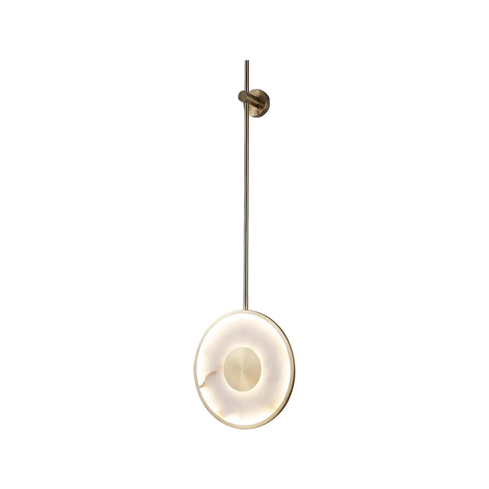 Lennar Visual_Alabaster Modern Round Strip Wall Lamp