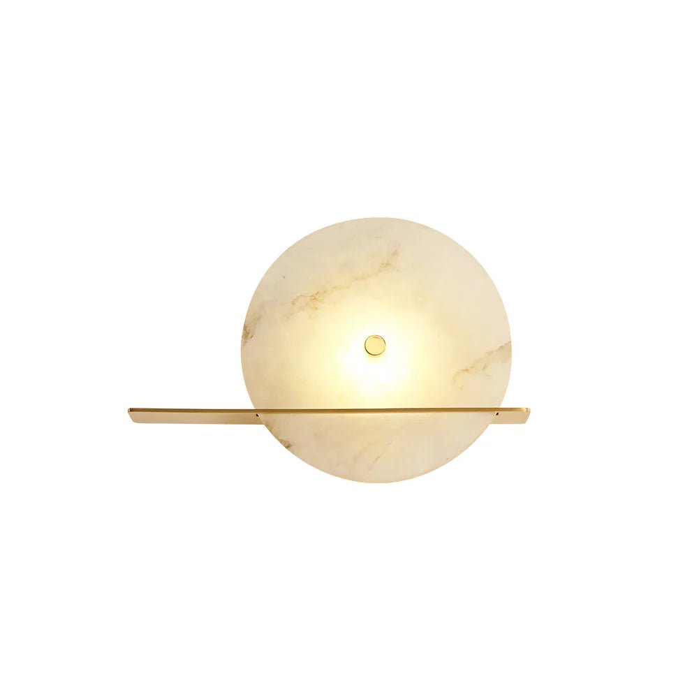 Lennar Visual_Alabaster Modern Round Wall Sconce