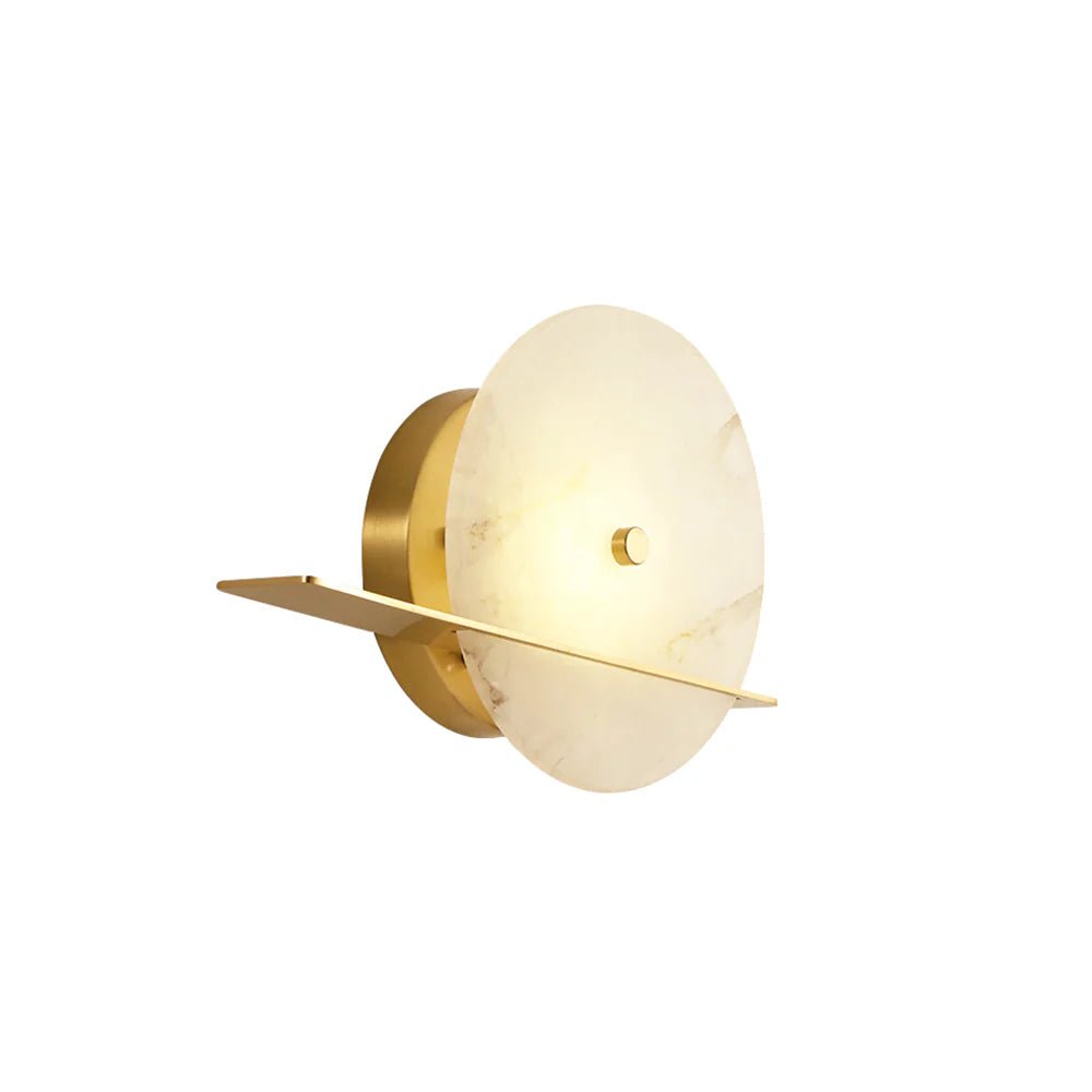 Lennar Visual_Alabaster Modern Round Wall Sconce